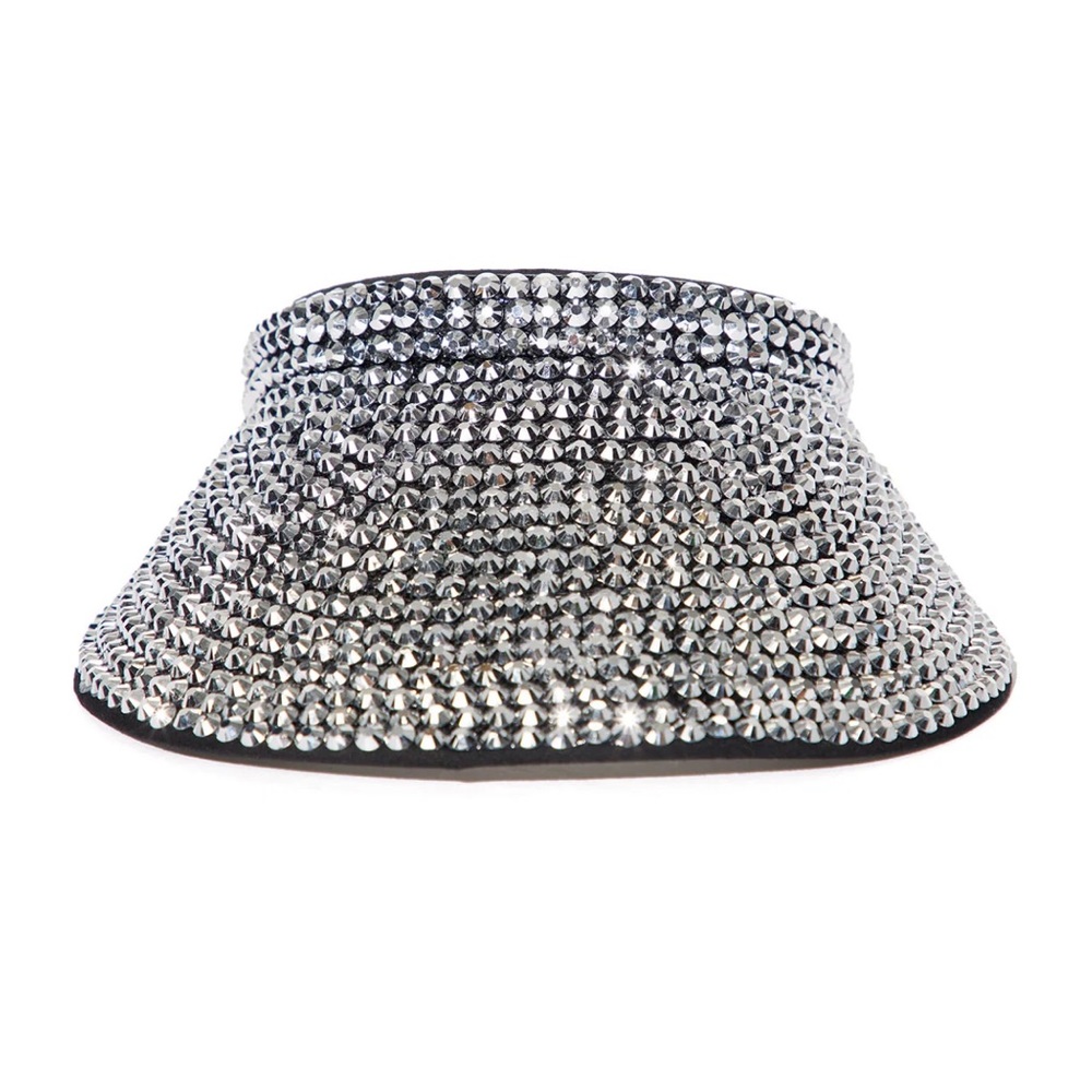 Black & silver Visor hat